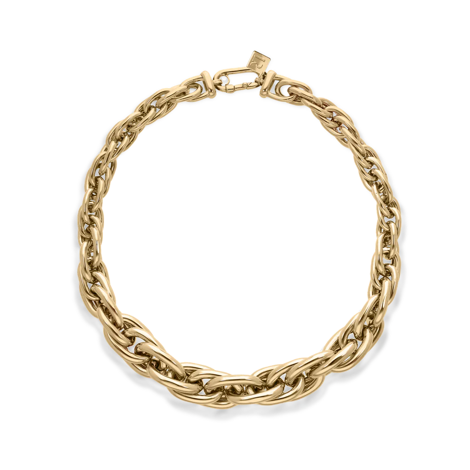 Ephrussi Medium Link Necklace in Yellow Gold