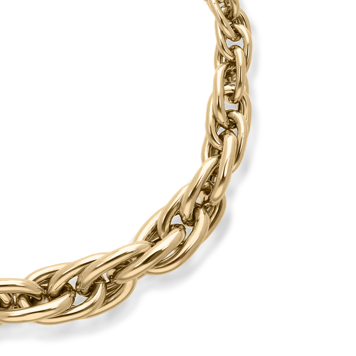 Ephrussi Medium Link Necklace in Yellow Gold