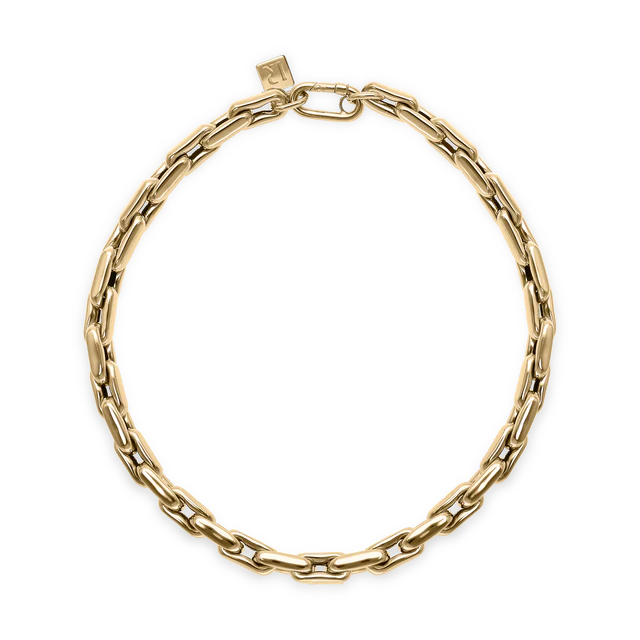 Lauren Small Links Necklace in Yellow Gold