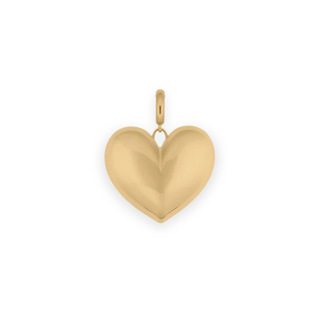 Paulette Heart Pendant in Yellow Gold