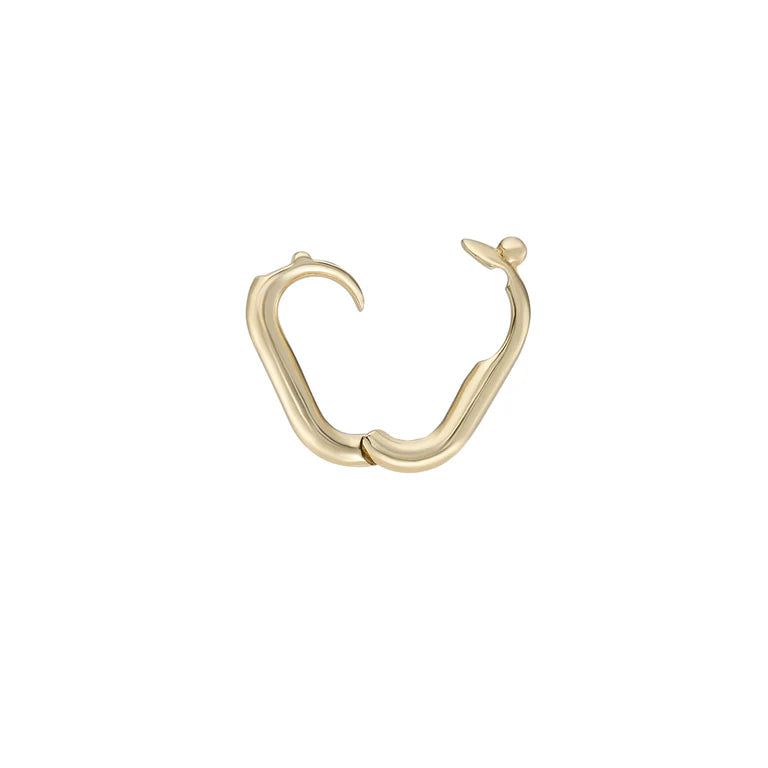 Large Oval Plaque Enhancer in Yellow Gold