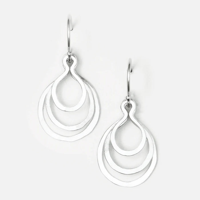 Larkspur Drop Earrings in Sterling Silver