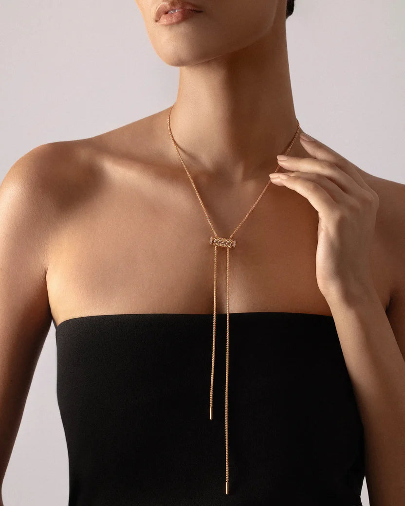 GM Latch Chain in Rose Gold