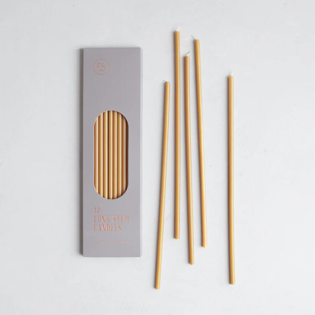 Long Stem Candles in Miel