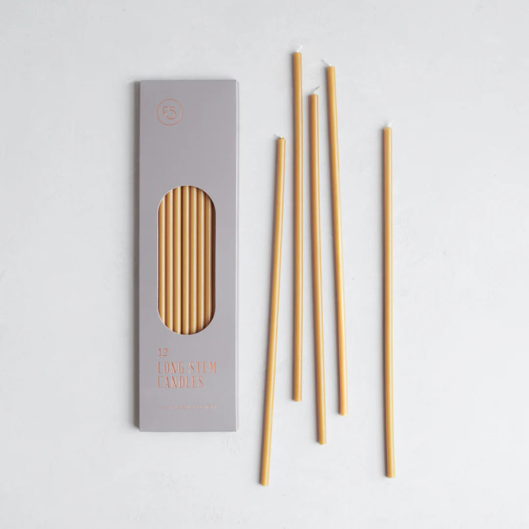 Long Stem Candles in Miel
