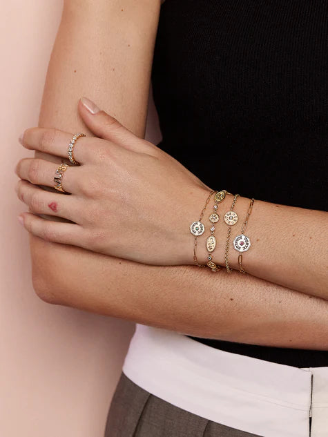 Wee En Route Citrine Bracelet in Yellow Gold