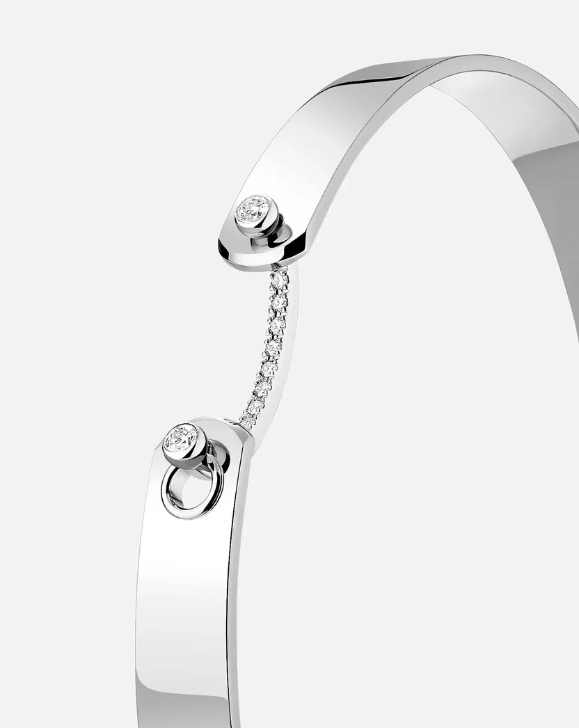 Business Meeting GM Mood Bangle in White Gold