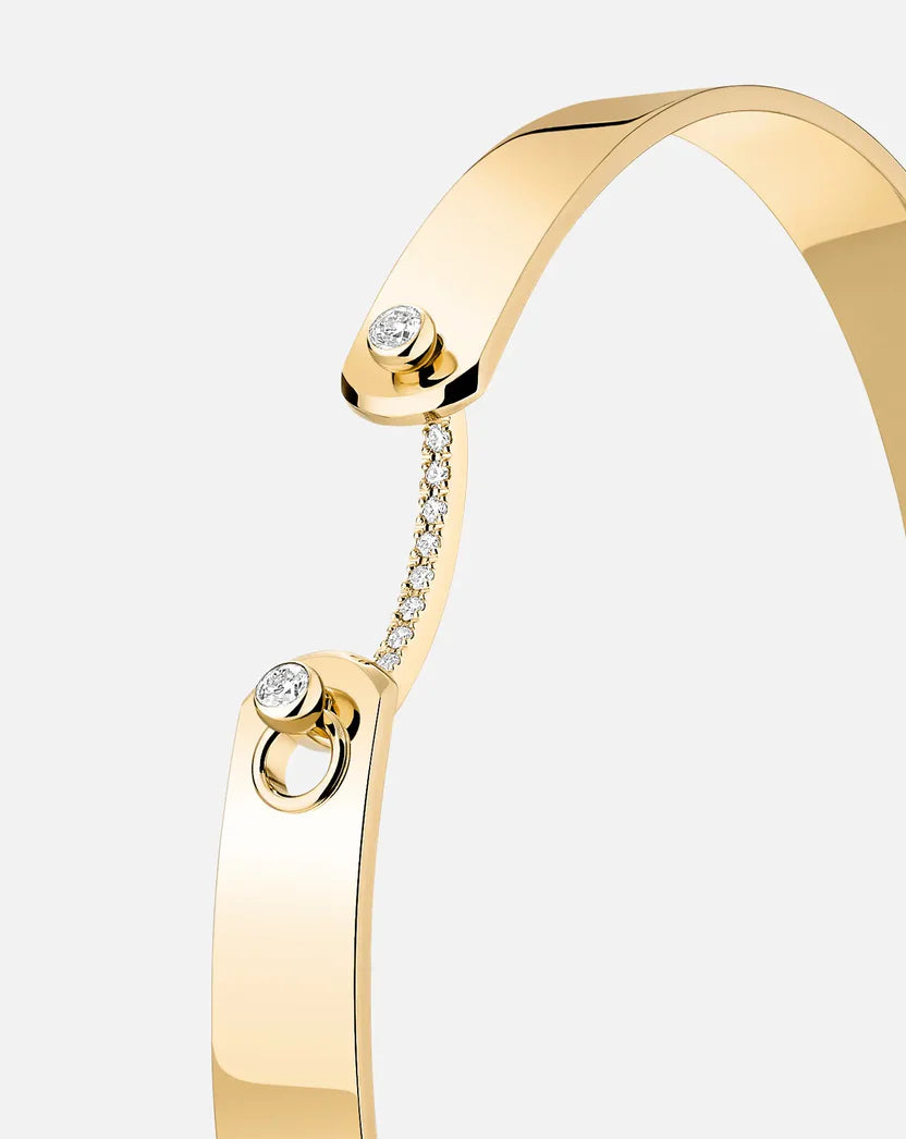 Business Meeting GM Mood Bangle in Yellow Gold