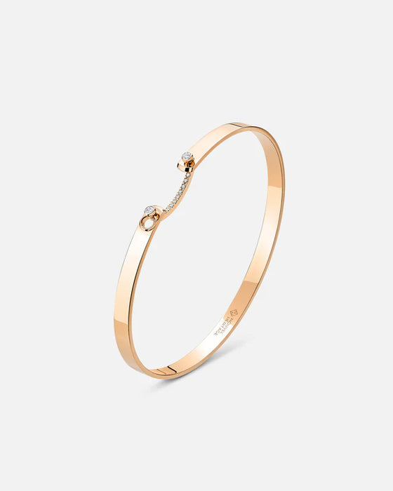 Business Meeting Mood Bangle in Rose Gold