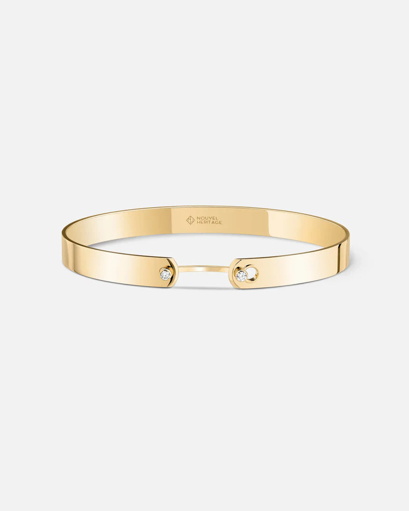 Monday Morning GM Mood Bangle in Yellow Gold