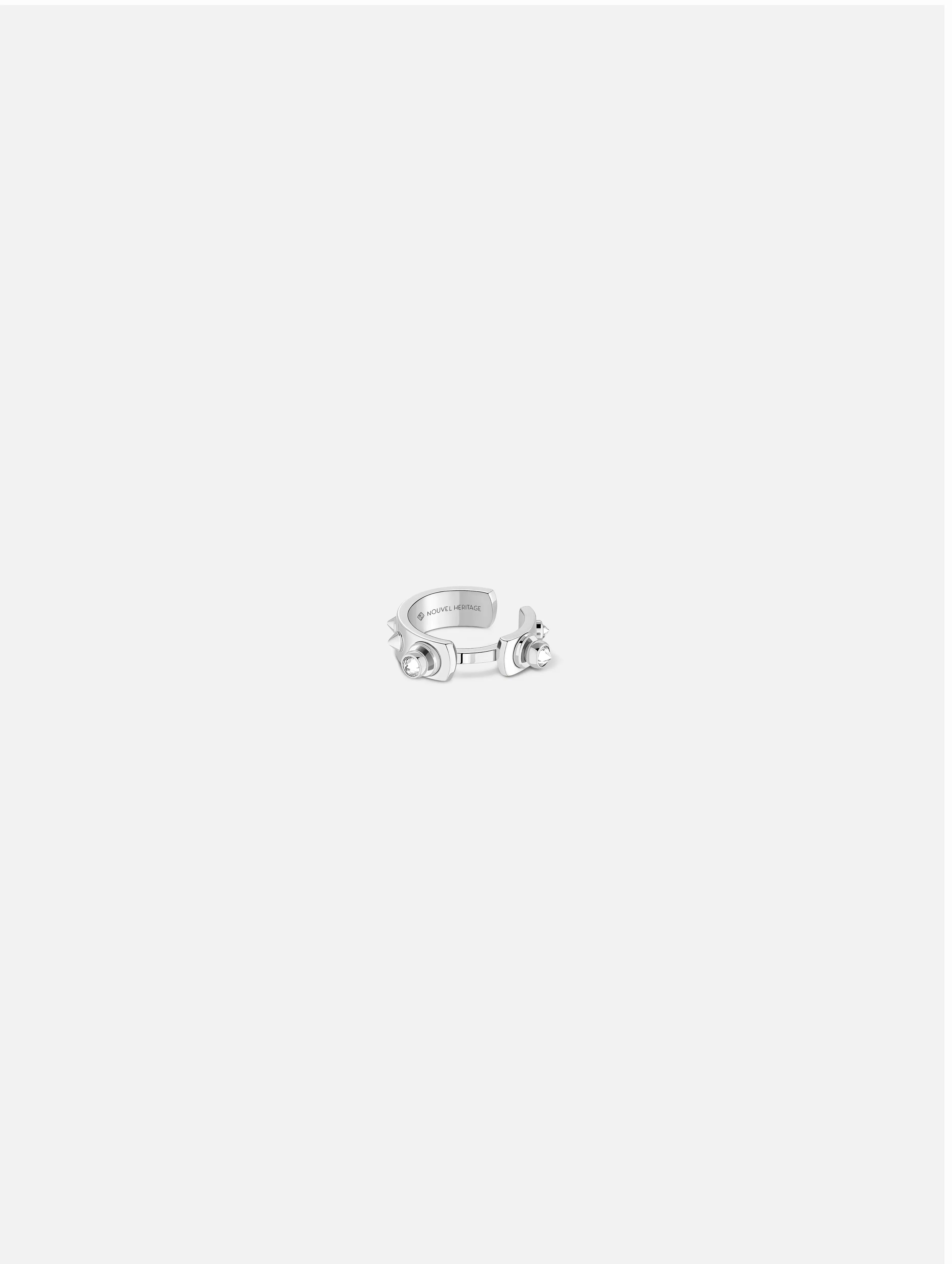 Brunch in NY Ear Cuff in White Gold