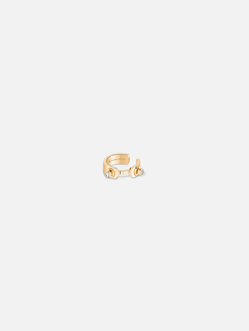 Monday Morning Ear Cuff in Yellow Gold