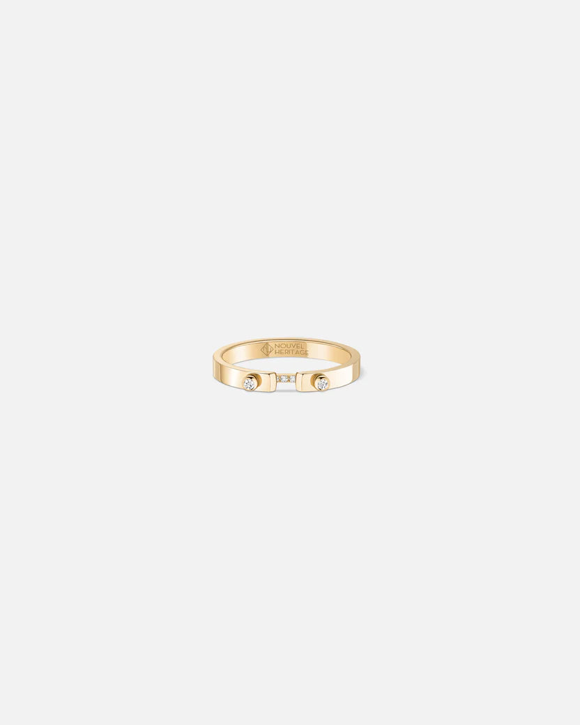 Business Meeting PM Mood Ring in Yellow Gold