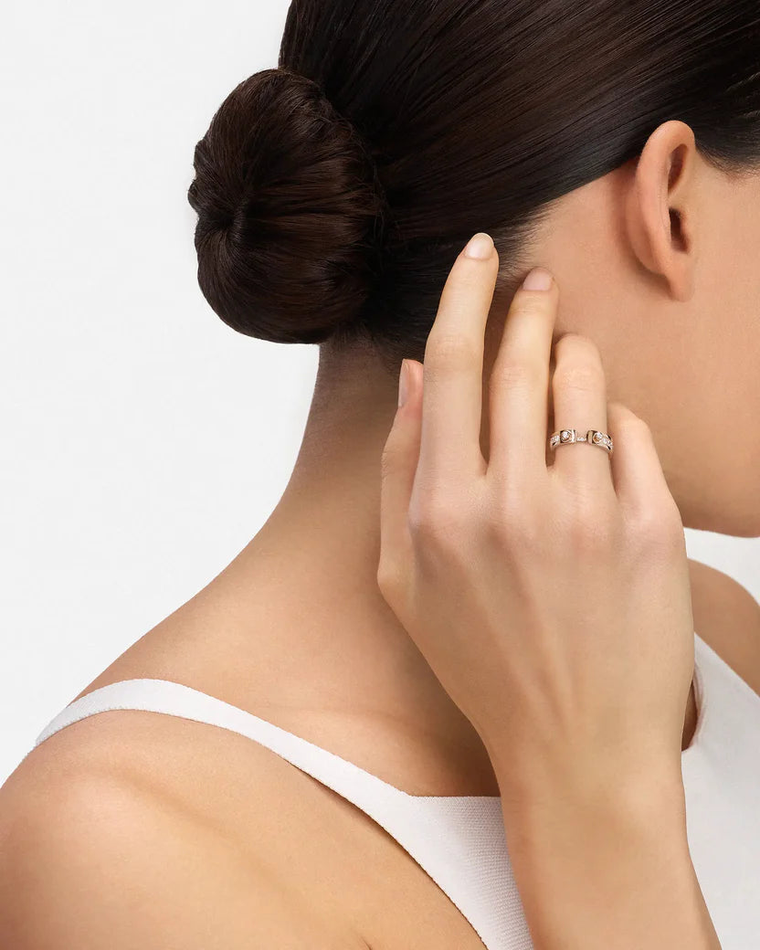 Tuxedo Mood Ring in Rose Gold