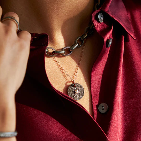 Nan Pendant in Blackened Sterling Silver