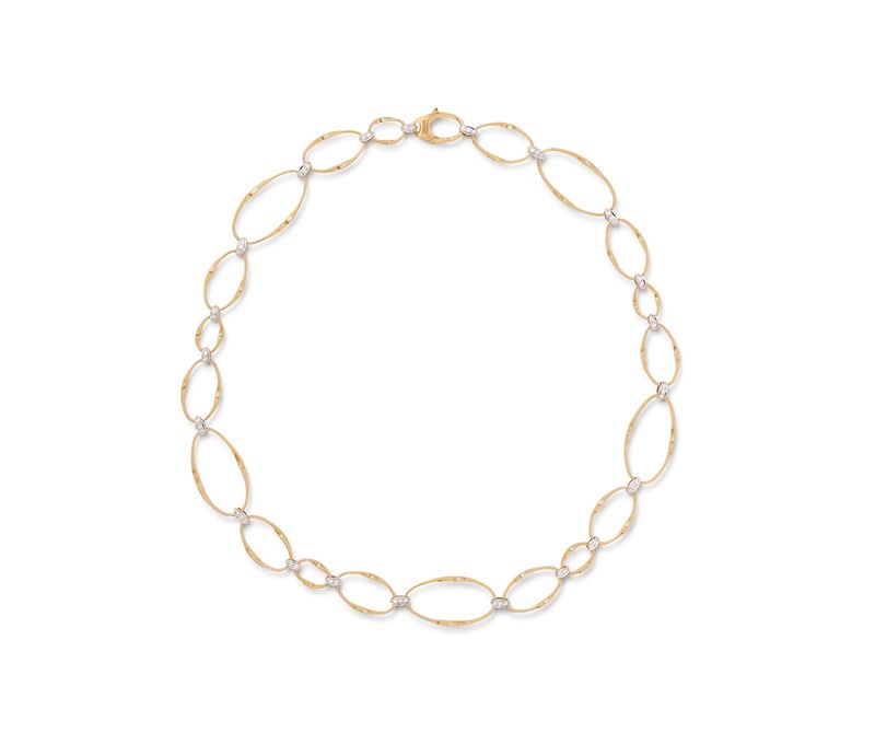 Marrakech Onde Diamond Necklace in Yellow Gold