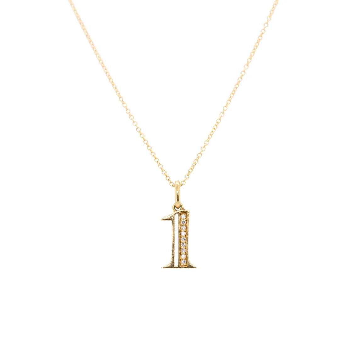 Number "1" Diamond Charm