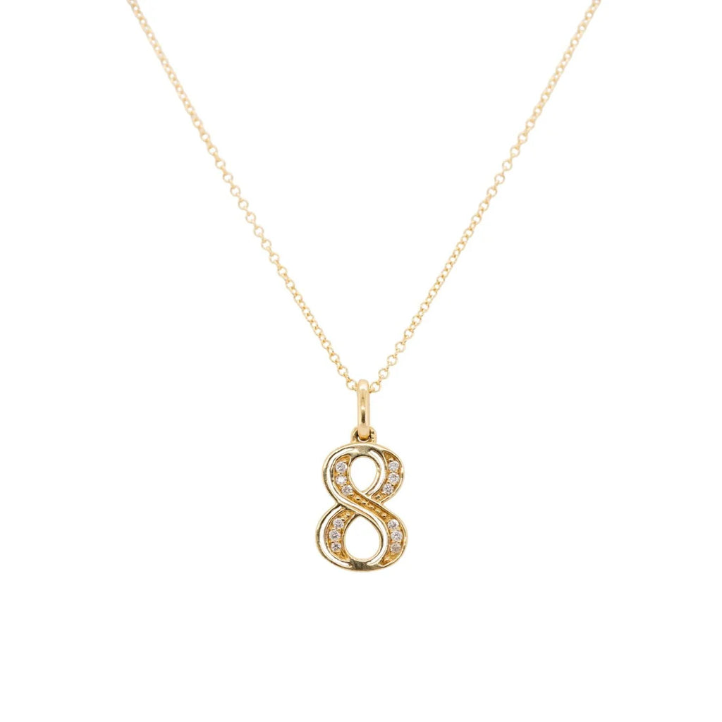 Number "8" Diamond Charm