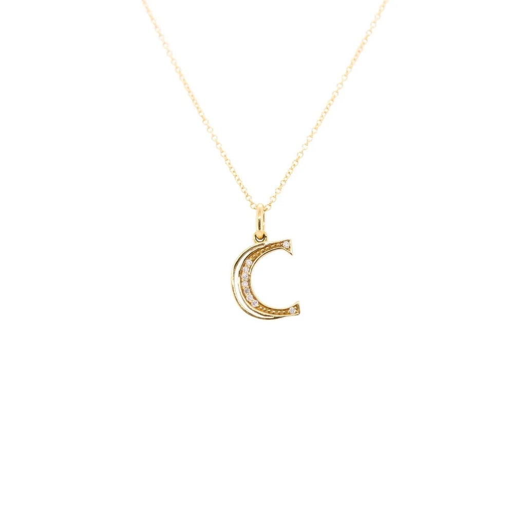 Initial "C" Diamond Charm