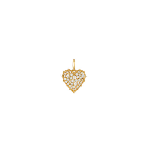 Confetti Mini Heart White Diamond Pendant