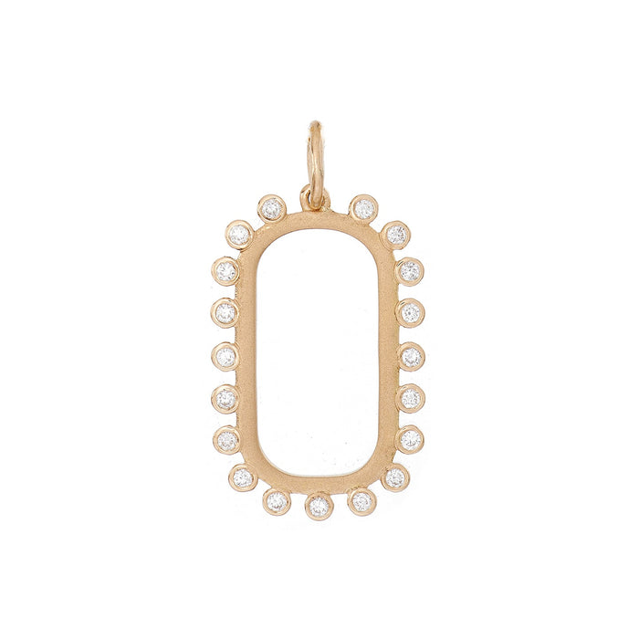 Mist White Diamond Pendant in Yellow Gold