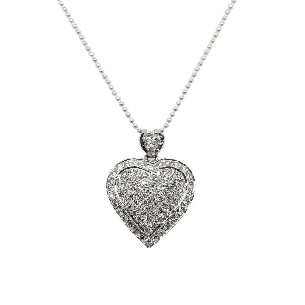 Diamond Heart Pendant Necklace