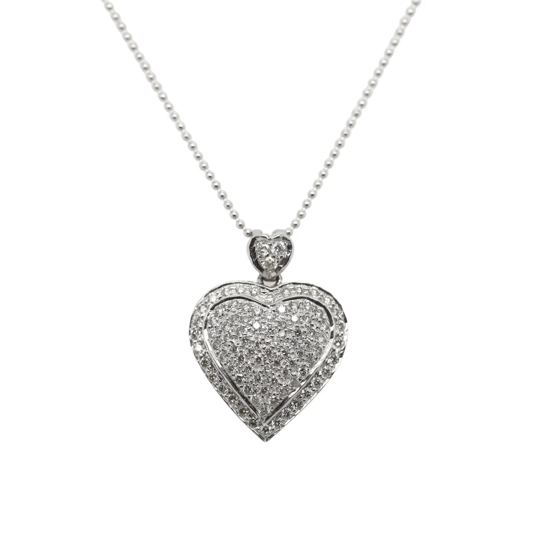 Diamond Heart Pendant Necklace