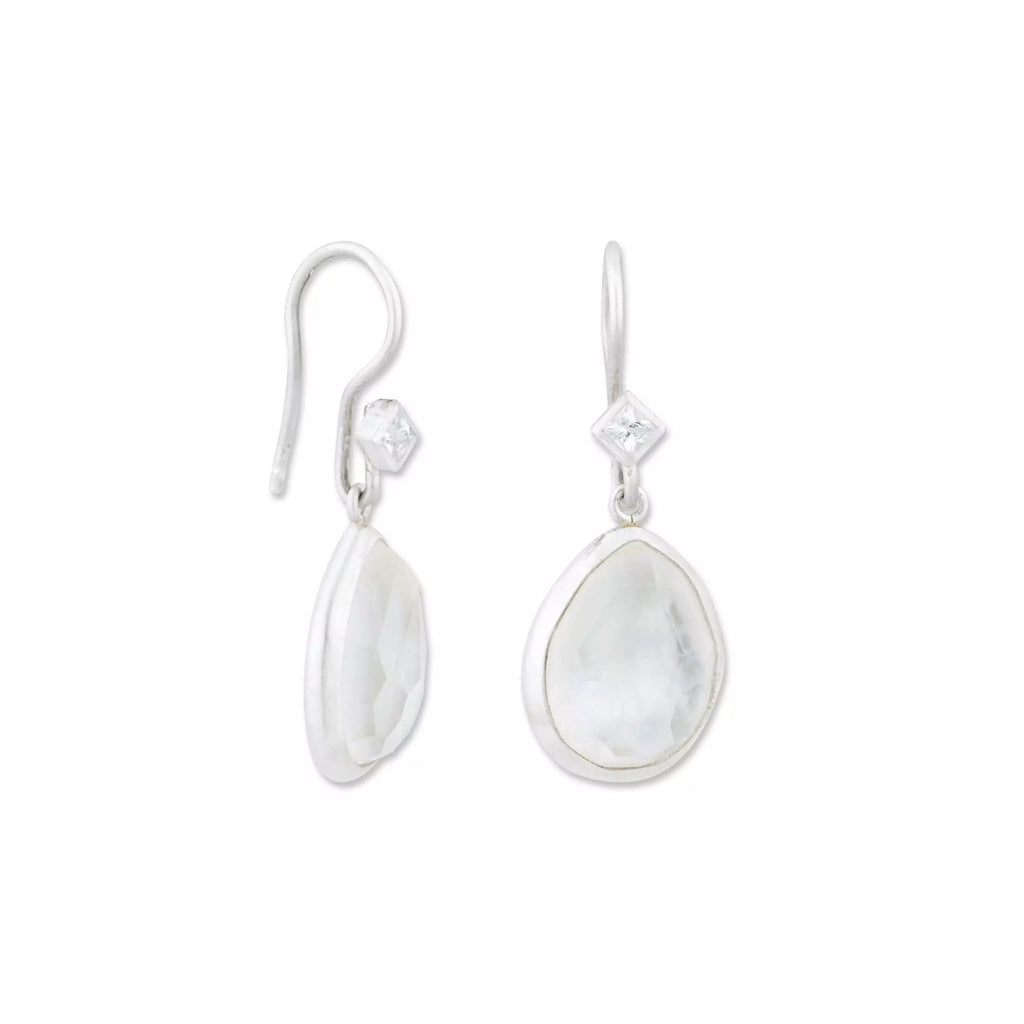 Pompei Drop Earrings in Sterling Silver