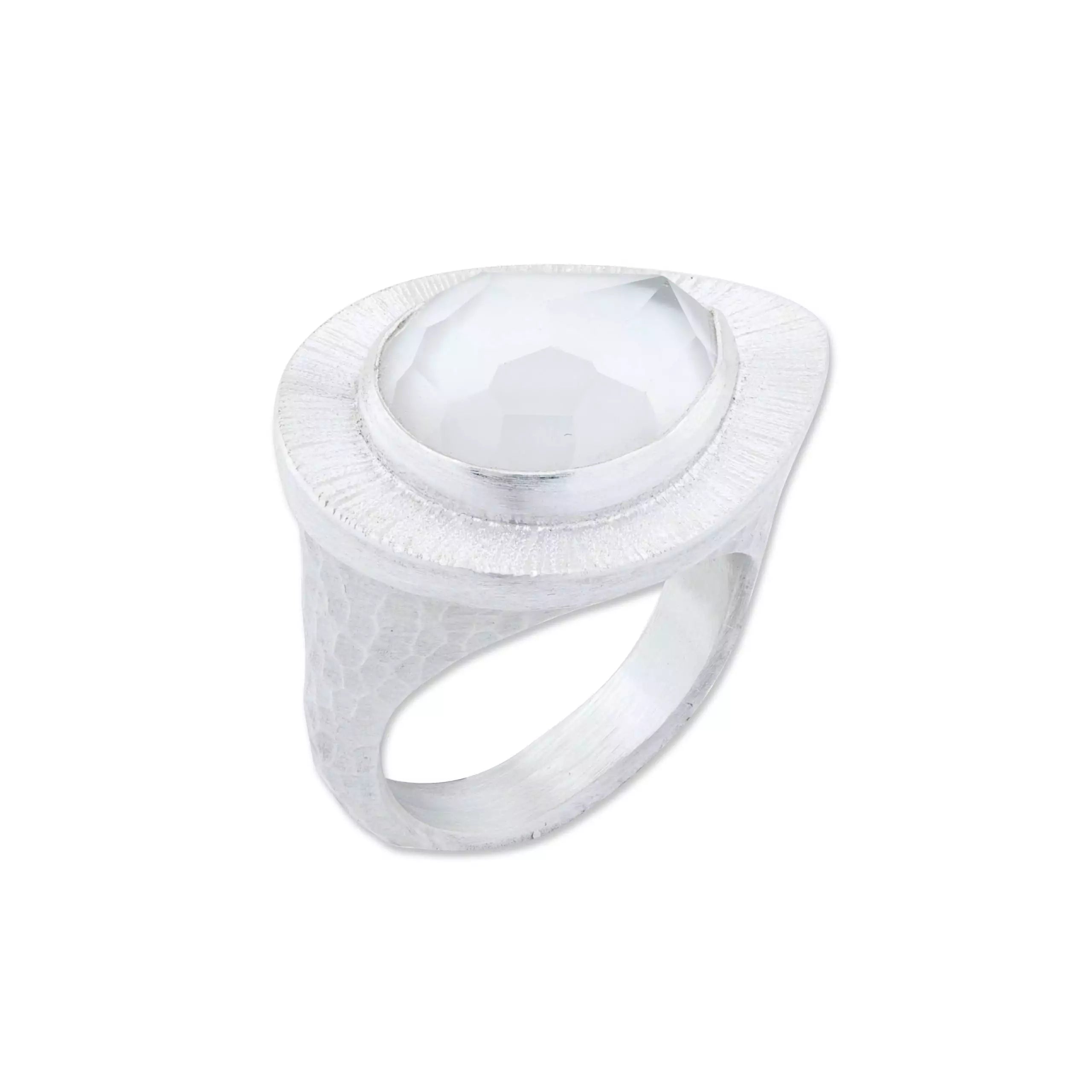 Pear-Shape Pompei Ring in Sterling SIlver