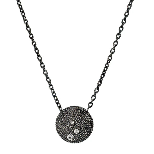 Royce Necklace in Black Rhodium Sterling Silver