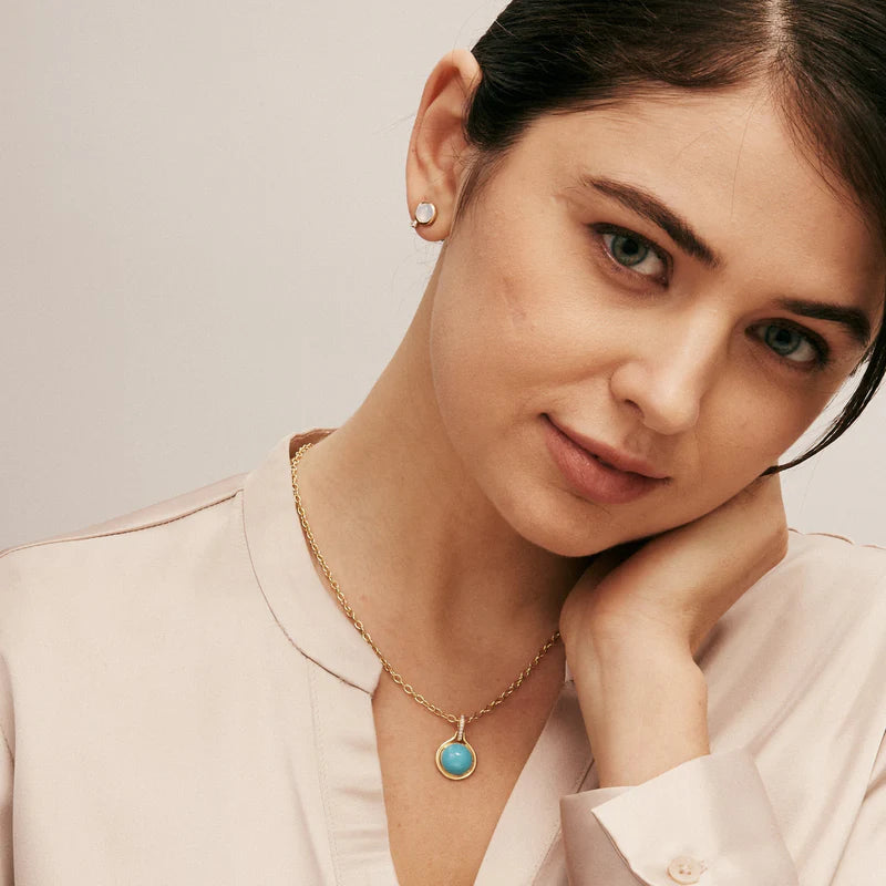 Candy Sleeping Beauty Turquoise Pendant Necklace