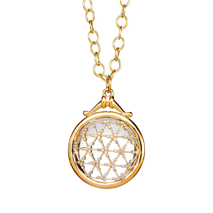 Cosmic Illusion Pendant in Yellow Gold