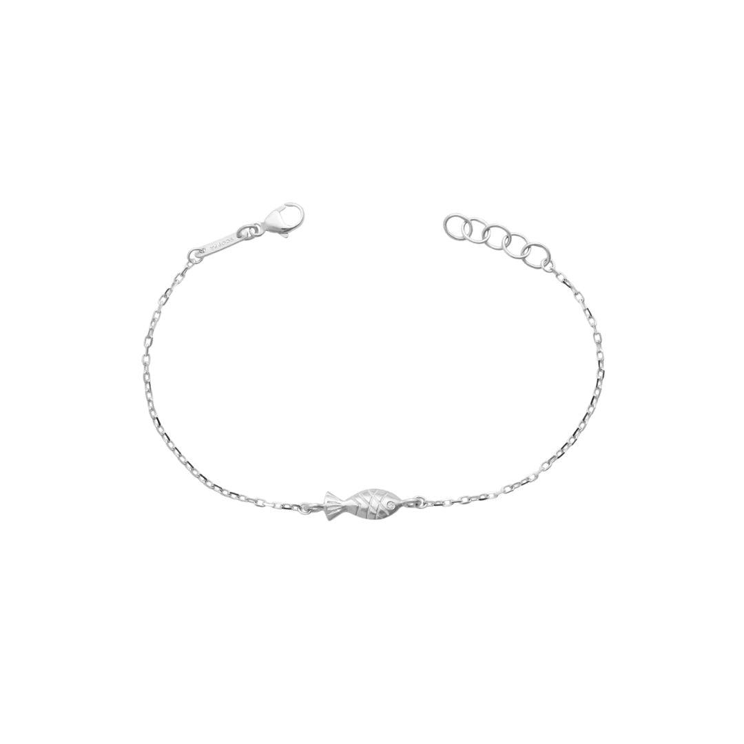 Fish Amulet Bracelet in Sterling Silver