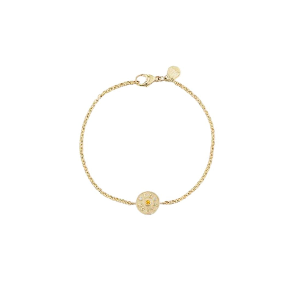 Wee En Route Citrine Bracelet in Yellow Gold