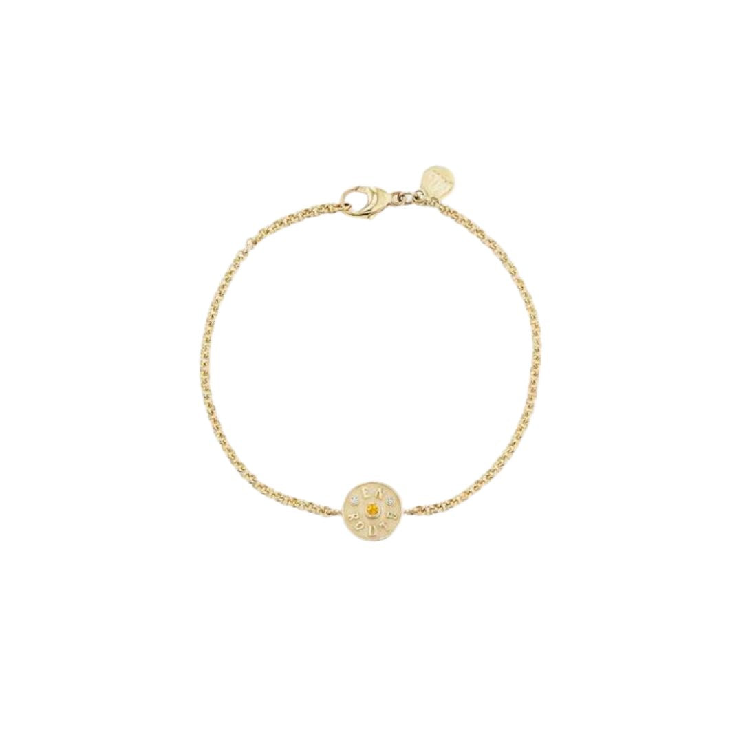 Wee En Route Citrine Bracelet in Yellow Gold
