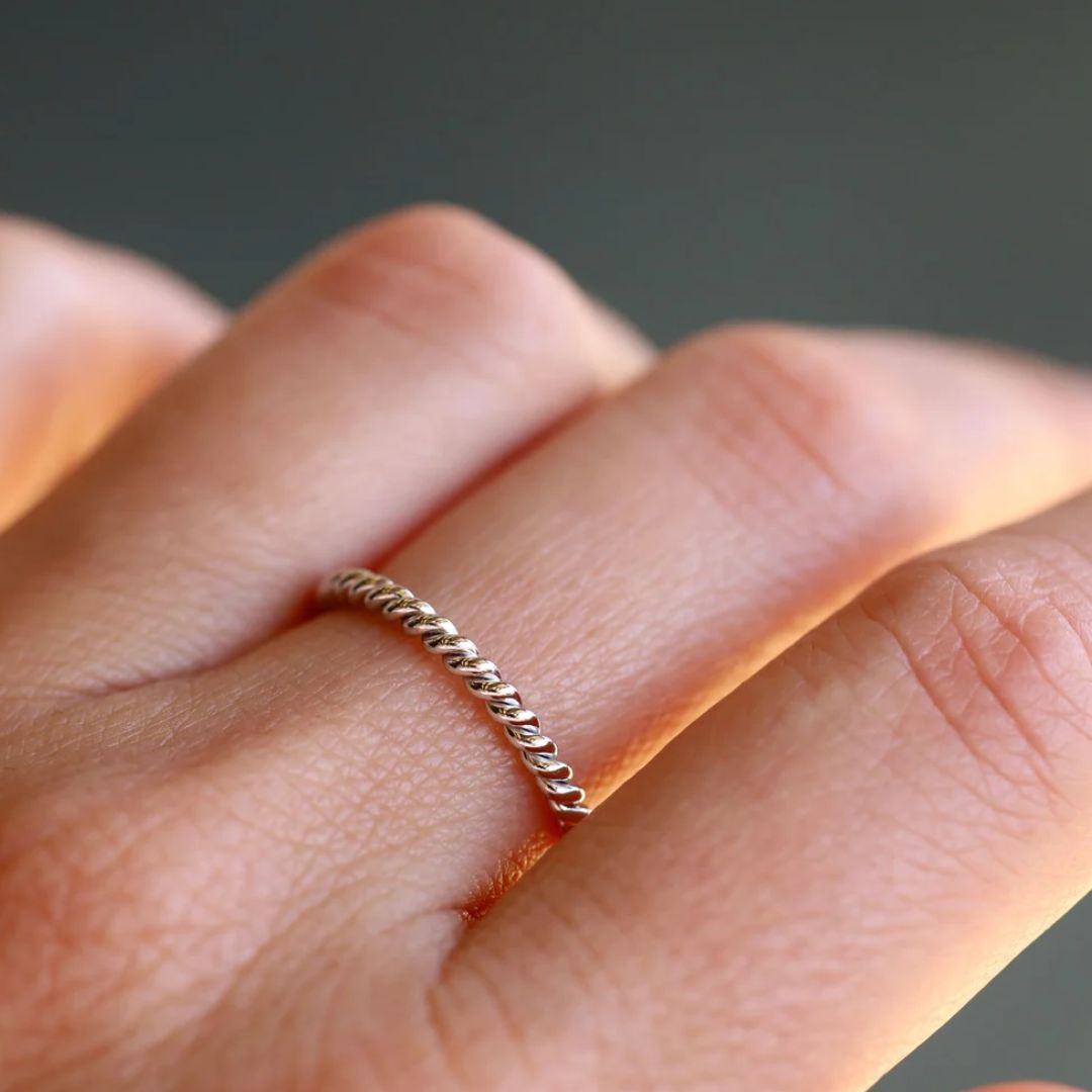 Rope Band in Yellow Gold