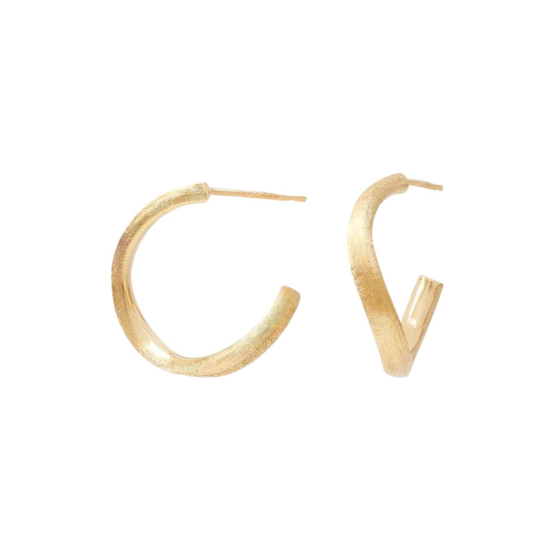 Jaipur Hoop Earrings in Yellow Gold