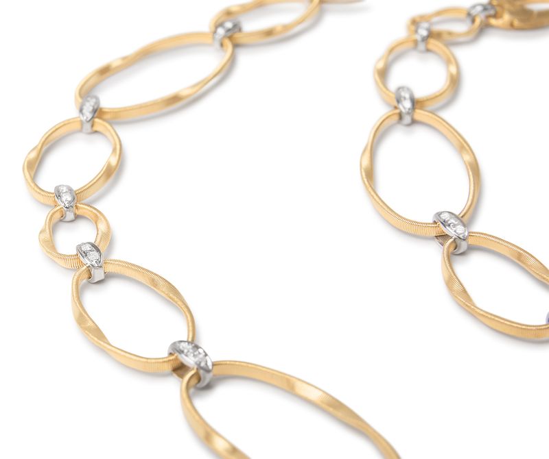 Marrakech Onde Diamond Necklace in Yellow Gold