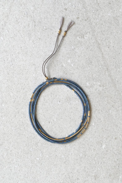 Neso Wrap Necklace in Yellow Gold