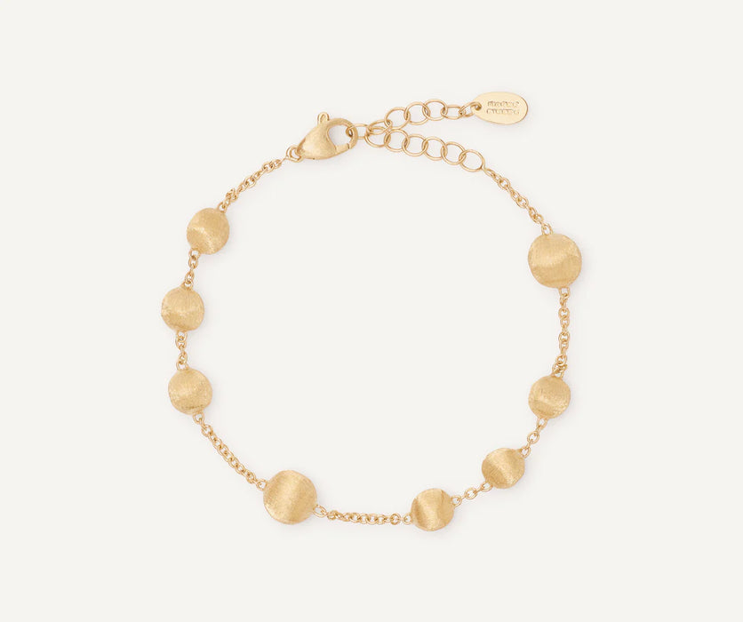 Africa Bead Bracelet in Yellow Gold