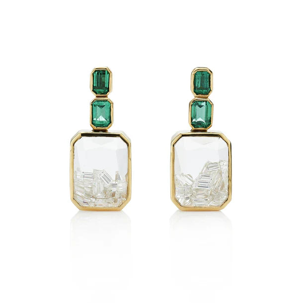 Bala Shaker Earrings in Yellow Gold