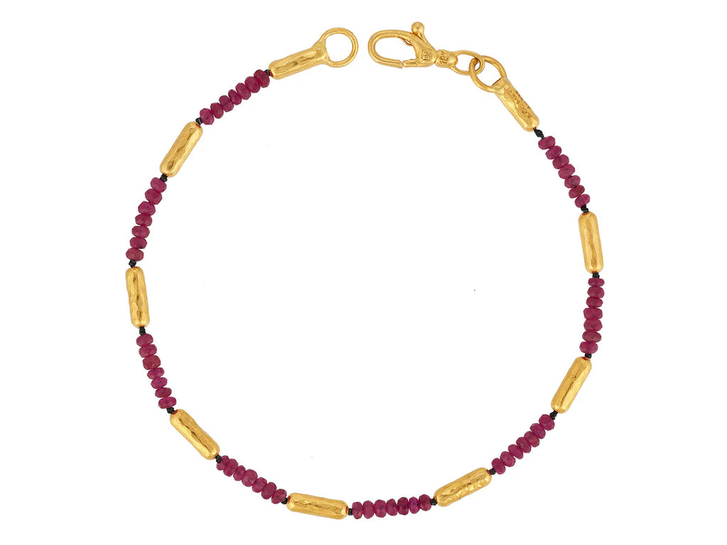 Vertigo Ruby Bracelet in Yellow Gold