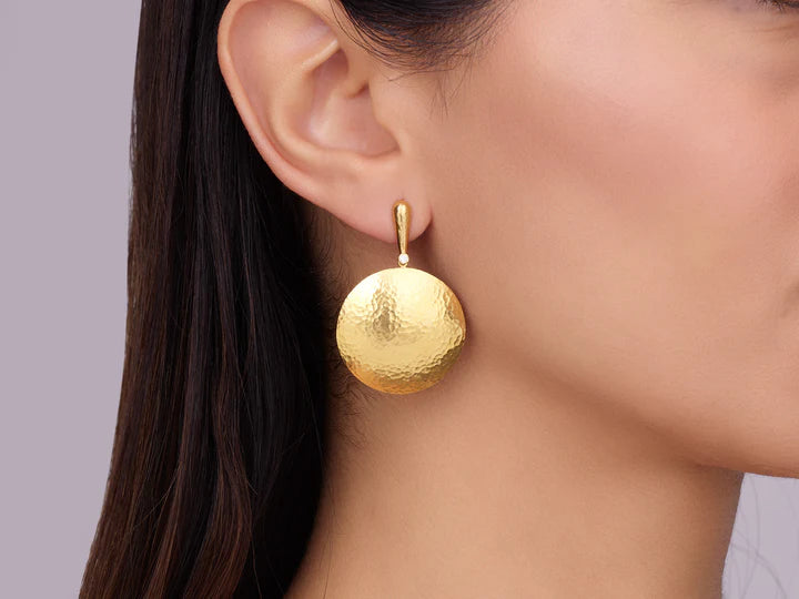 Lush Drop Earrings in Yellow Gold