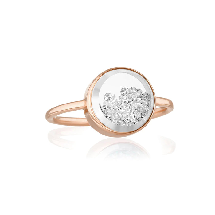 Core Diamond Shaker Ring in Rose Gold