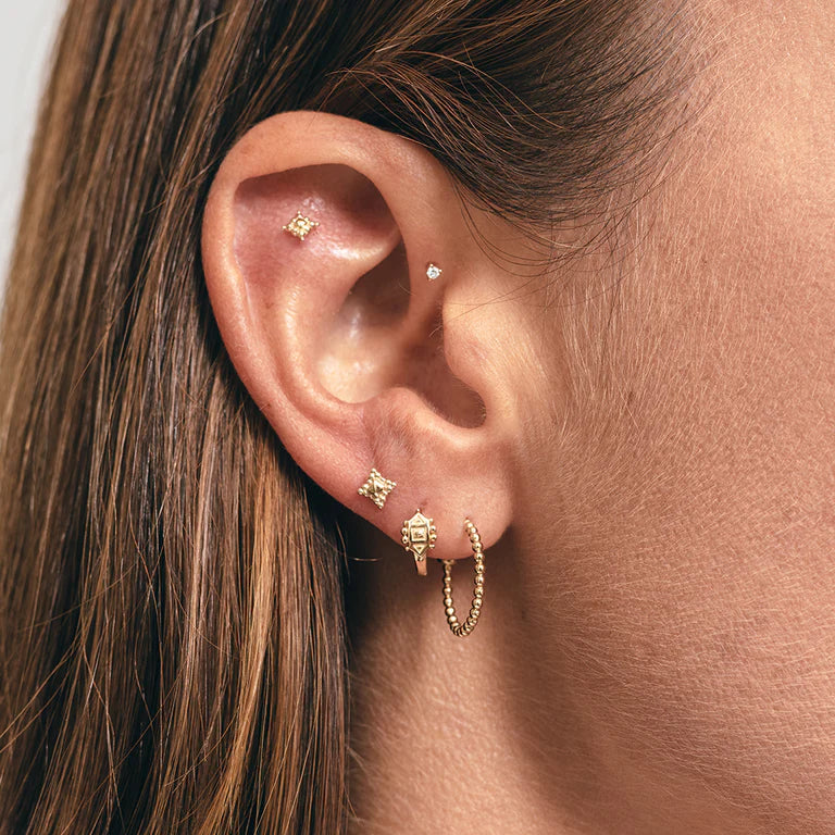 Dala 6 Studs in Yellow Gold