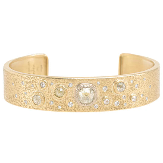 Winter Wonderland Cuff in Yellow Gold