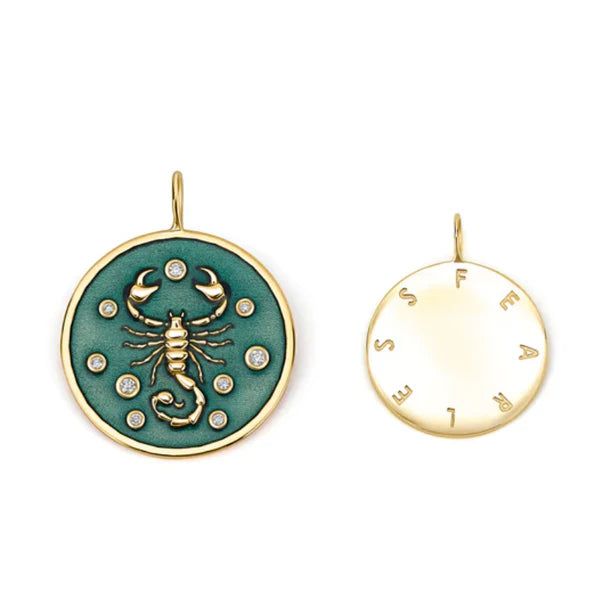 Fearless Pendant in Yellow Gold