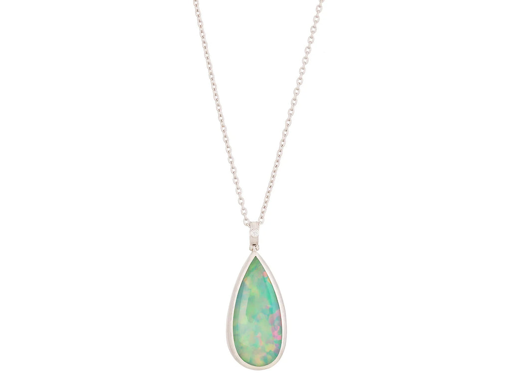Opal Pendant Necklace in Couture Silver