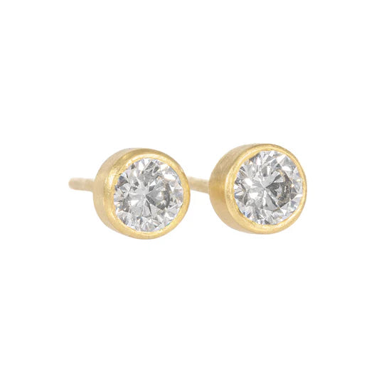 Radiance Diamond Studs in Yellow Gold