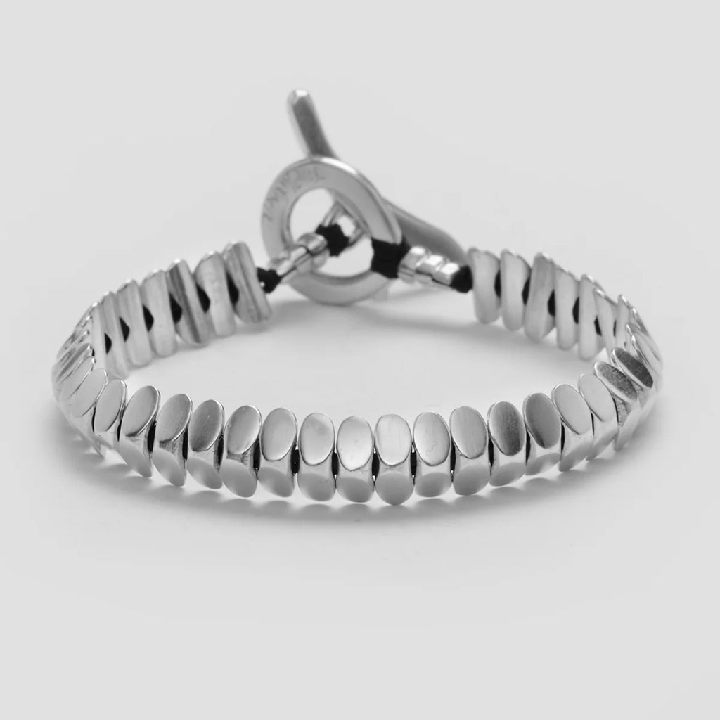 Jade Bracelet in Sterling Silver